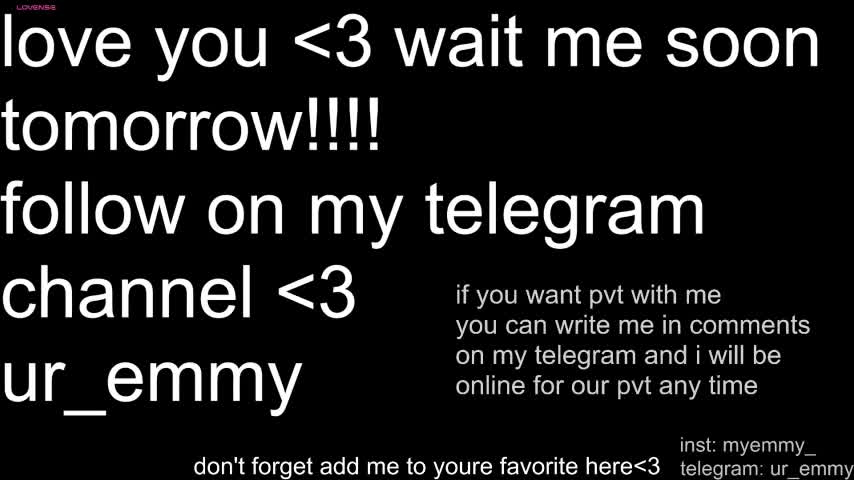My_Emmy Webcam Chat July 11, 2026