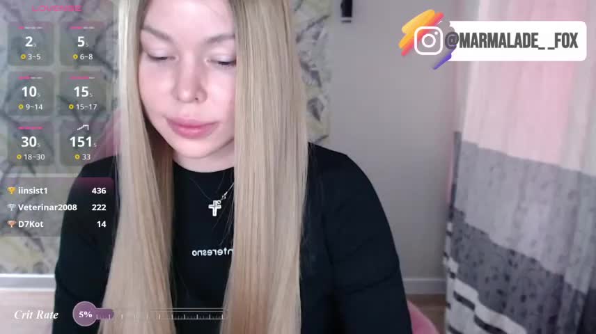 Marmalade_Fox Webcam Chat October 5, 2026